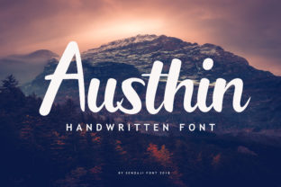 Austhin: A Bold Handwritten Font for Makers and Creators