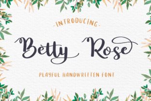 Betty Rose: A Handwritten Script Font for Authentic Branding