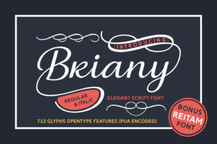 Briany: The Perfect Script Font for Editorial Design