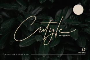 Cutyle Script: A Minimalist Signature Font for Digital Design