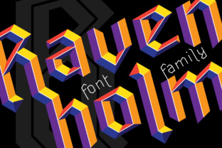 Discover Ravenholm Family: A Modern Gothic Font for Crafters