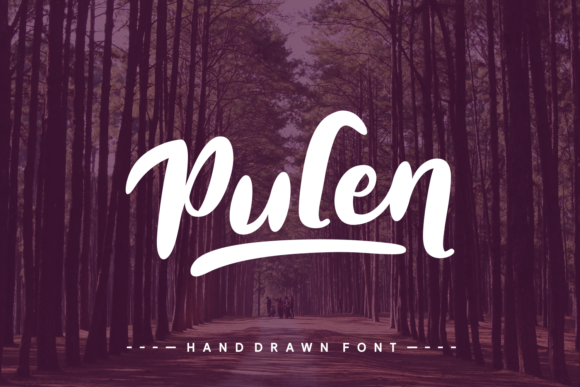 Discover the Charm of Pulen: A Hand Drawn Font for Makers