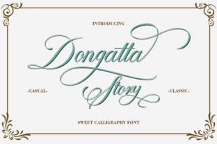 Dongatta Story Font: A Calligraphy Script for Polished Web Projects