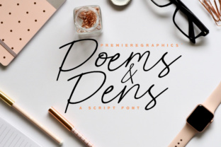 Enhance Your Brand with Poems Pens Cursive Font