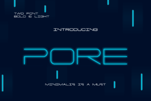 Exploring Pore: A Geometric Sans Serif Font for Editorial Calm