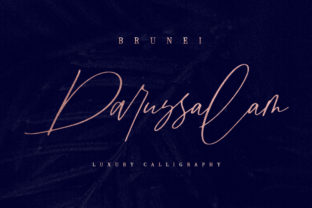 Exploring the Brunei Darussalam Script Font: Elegance in Handwritten Design