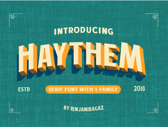 Haythem: A Versatile Serif Font for Creative Projects