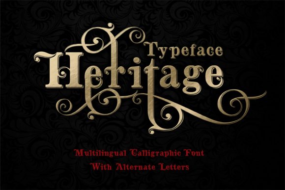 Heritage: The Versatile Calligraphy Font for Creative Makers