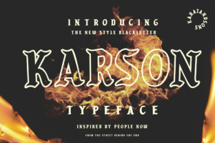 Karson: A Modern Blackletter Font for Branding Projects