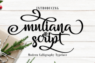 Muliana Script: A Creative Font for Handmade Product Design