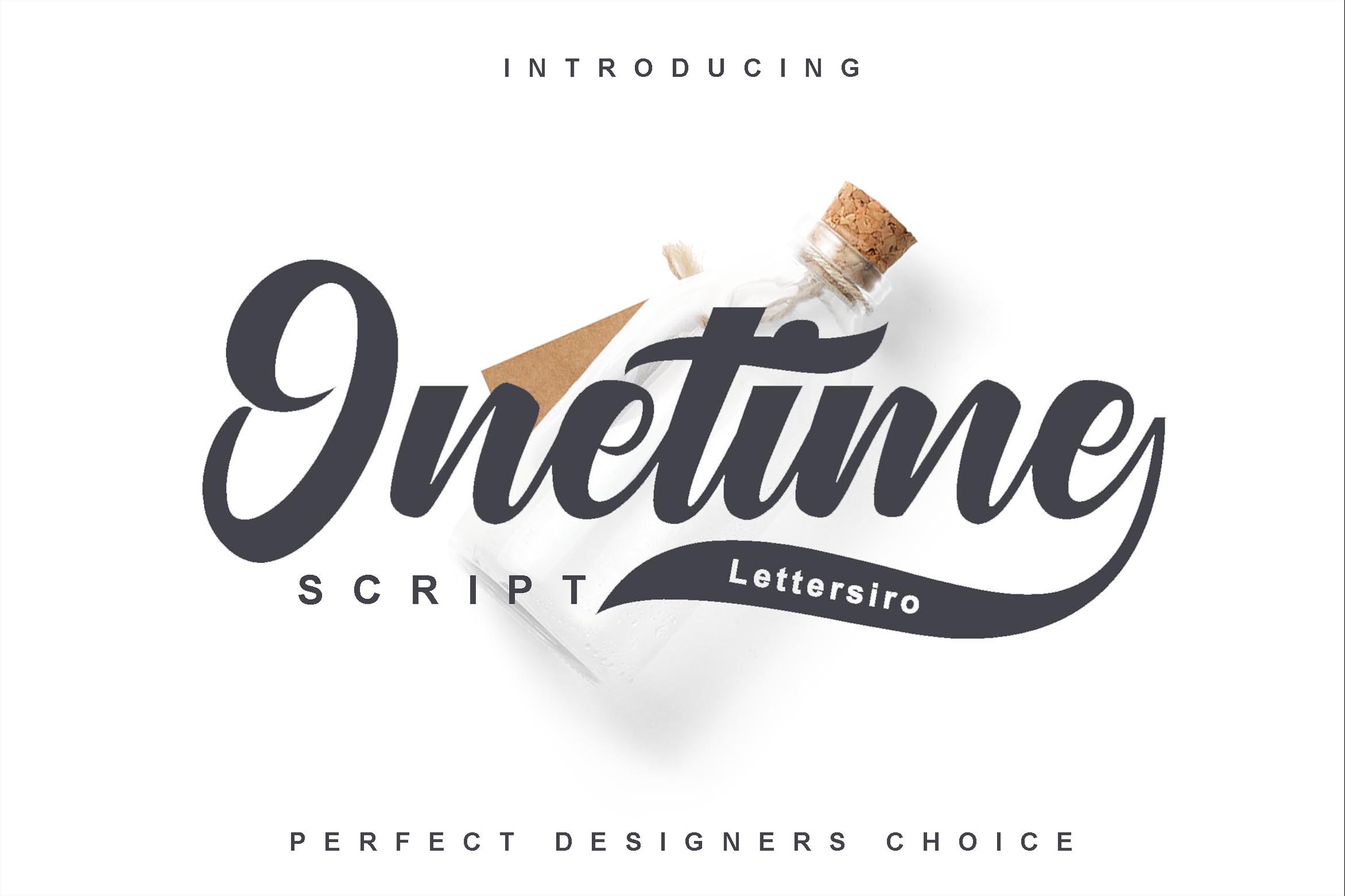 Onetime: A Painterly Script Font for Editorial Stories
