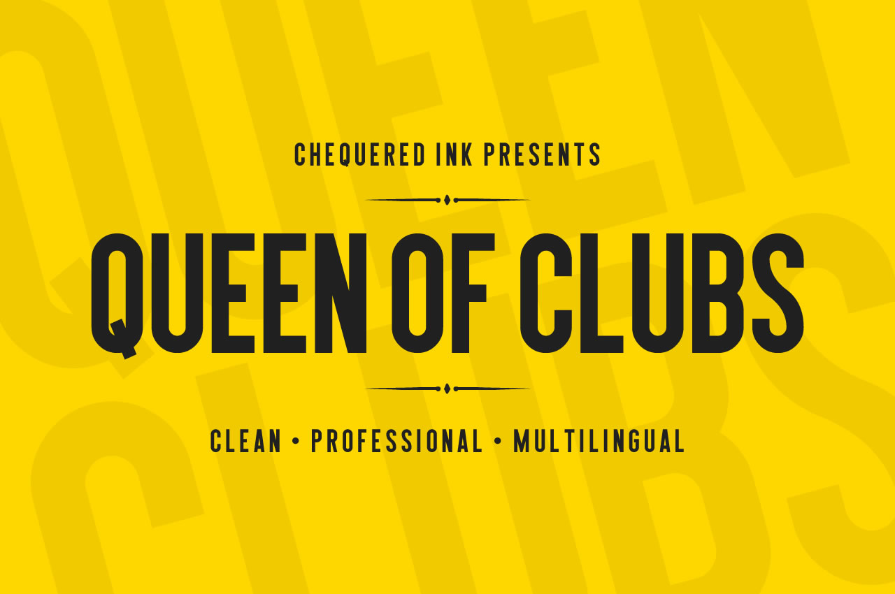 Queen of Clubs: A Curvy, Tidy Sans Serif for Makers