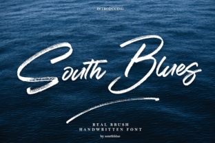South Blue: A Stylish Script Font for Editorial Design