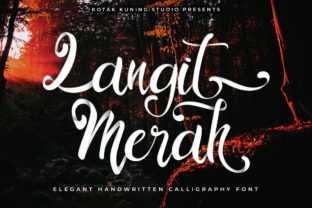 The Langit Merah Font: An Elegant Handwritten Script