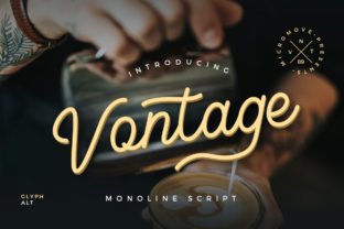 Vontage: An Elegant Handwritten Script Font for Editorial Design